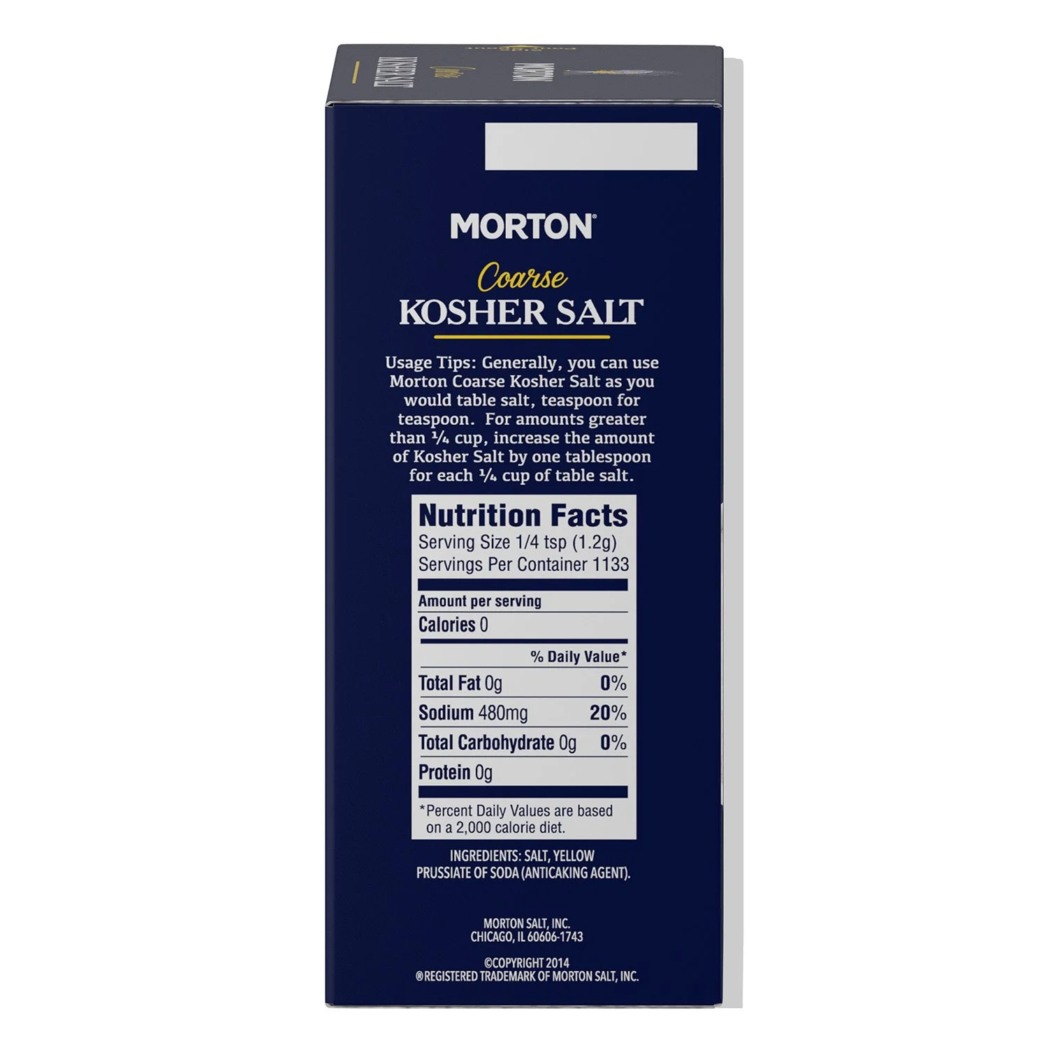 Morton Coarse Kosher Salt, 3 lbs. - Image 2