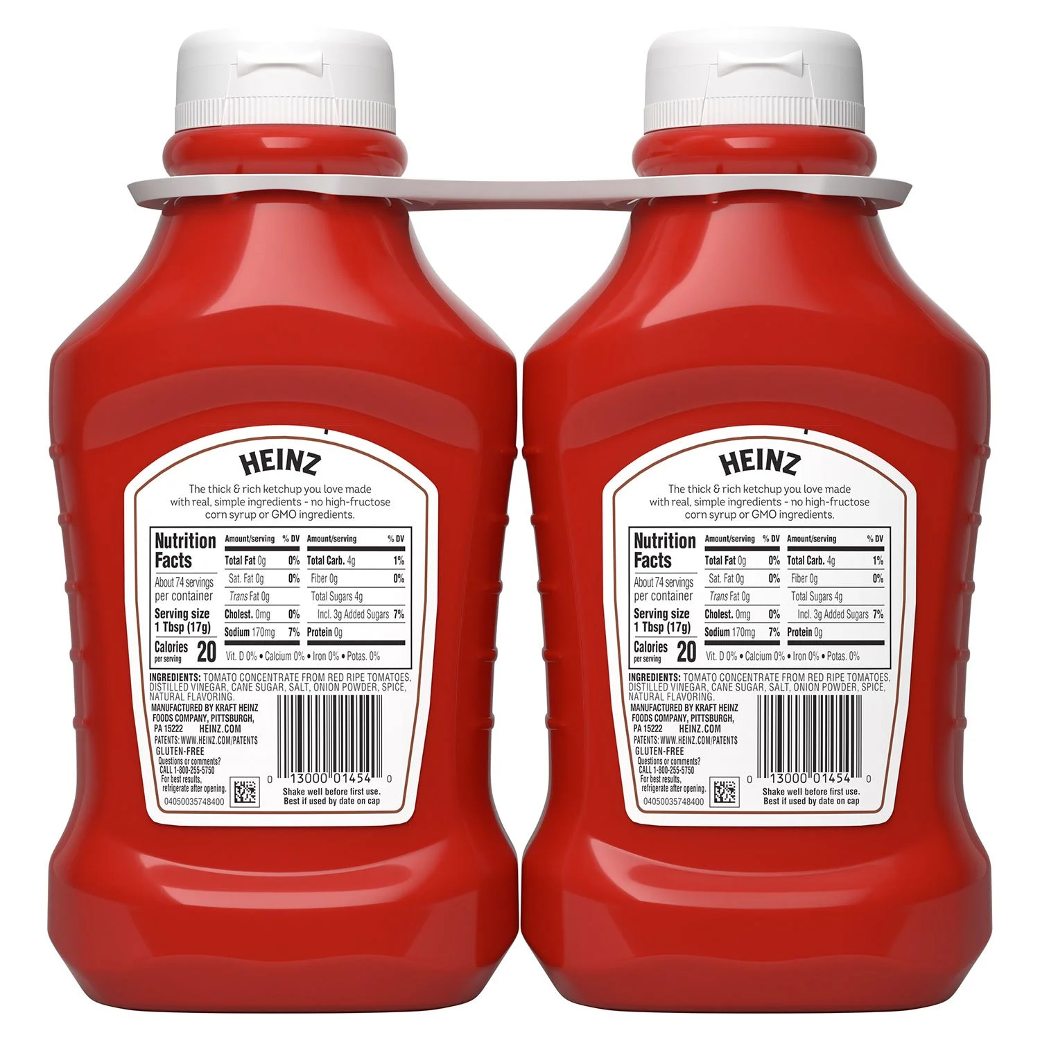 Heinz Simply Tomato Ketchup, 44 oz., 2 pk. - Image 4