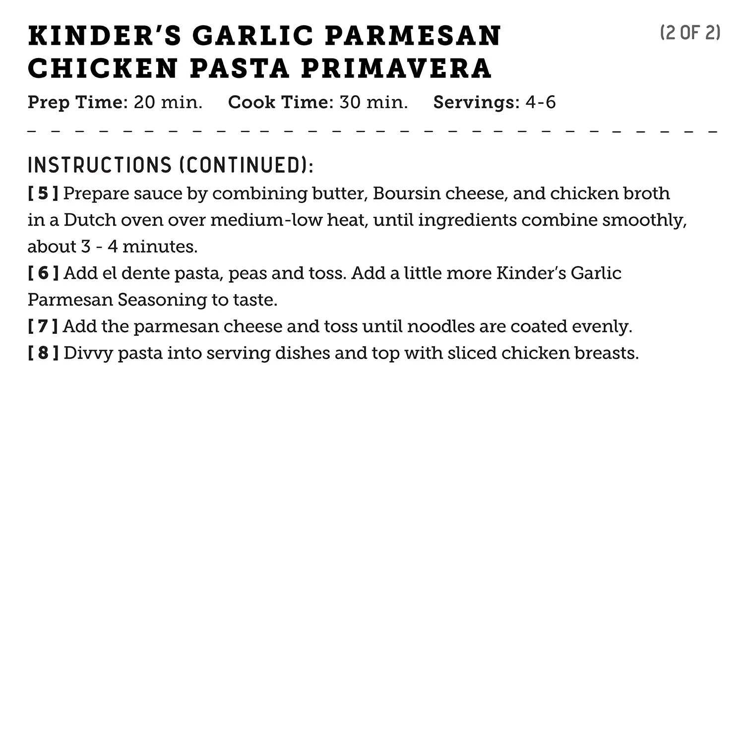 Kinder's Garlic Parmesan Seasoning, 9.1 oz. - Image 7